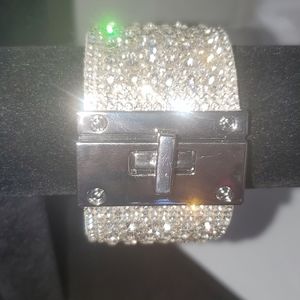 RHINESTONE STRAP BRACELET